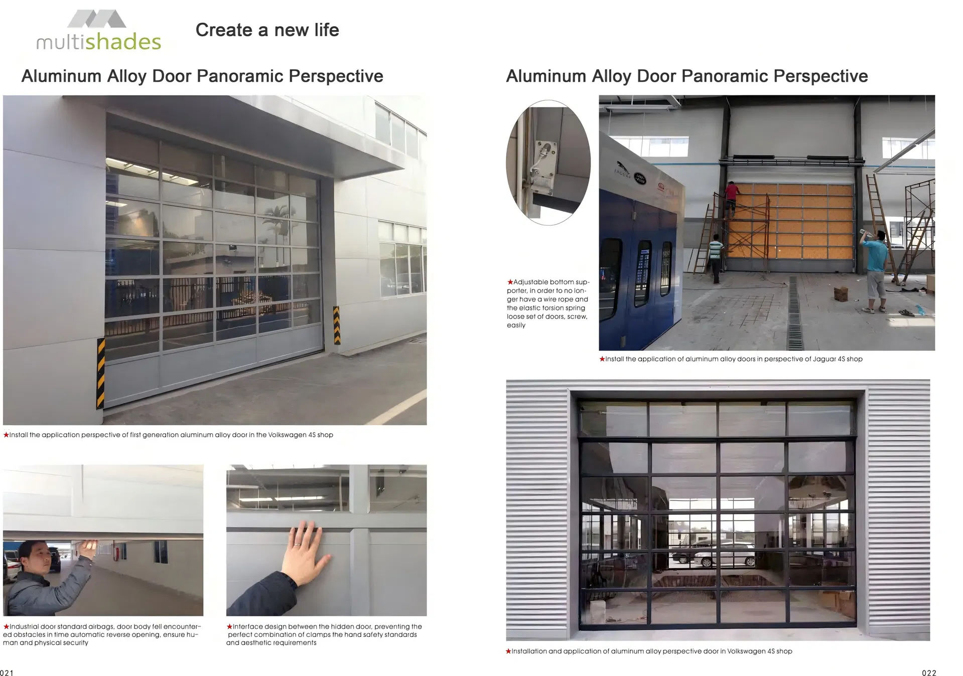 Aluminium Glass Garage Door