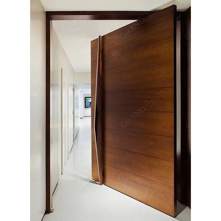 Italian Design Australian Villa Large Luxury Exterior Modern Entry Front Entrance Solid Wood Pivot Door