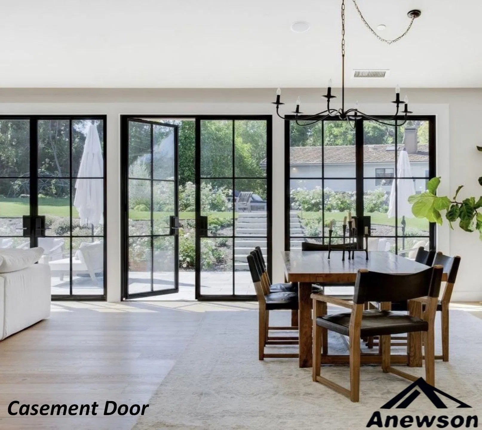 Aluminium Double Glass Interior Door