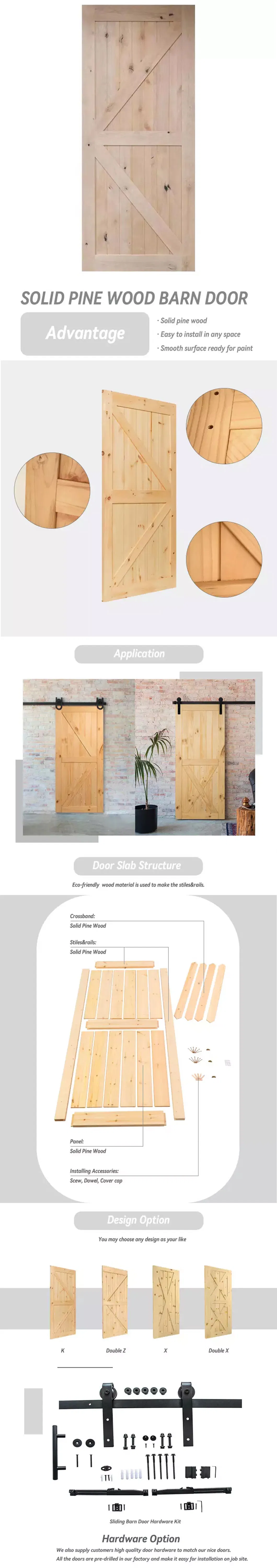 Sliding Wooden Interior Barn Door