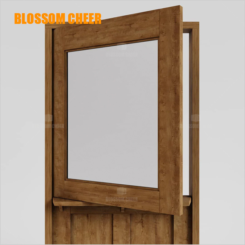 Exotic Wooden Solid Frame Front out House Painting Technology Stable Dutch Door