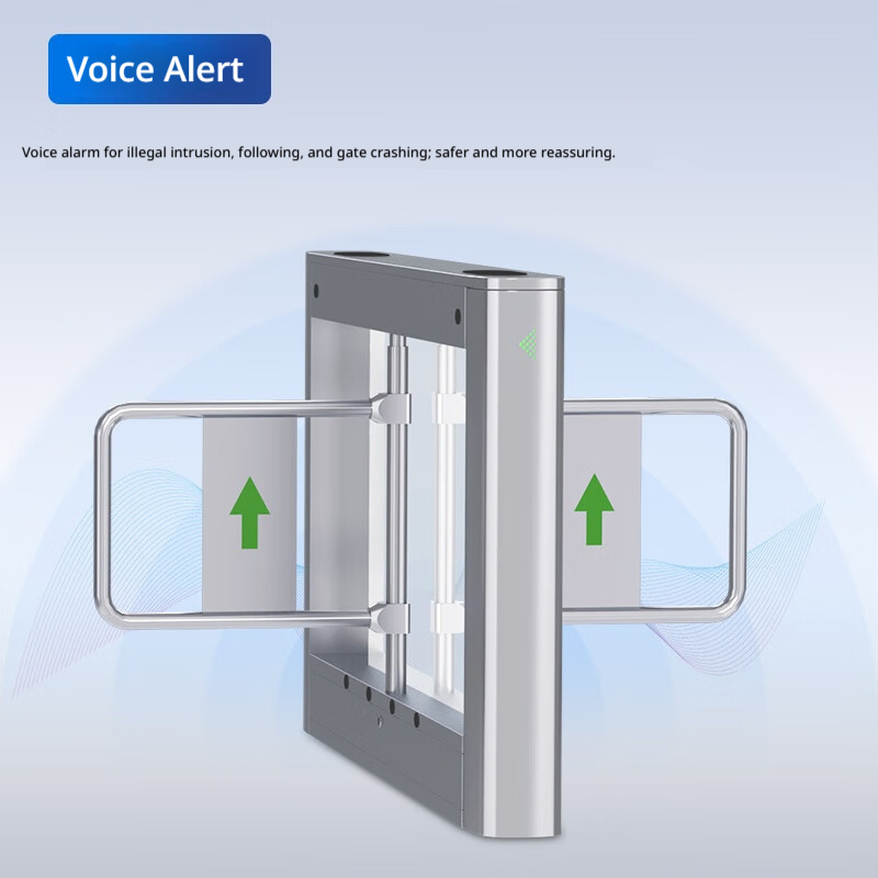 Security System Face Recognition Speed Gate Access Control Electronic Swing Barrier Turnstile