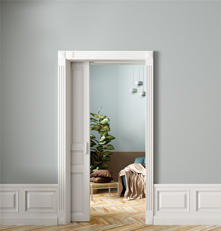 Prima Latest Fashion Wood Interior Modern French Doors with Glass New Design Interior Doors Series Barn Interior Door