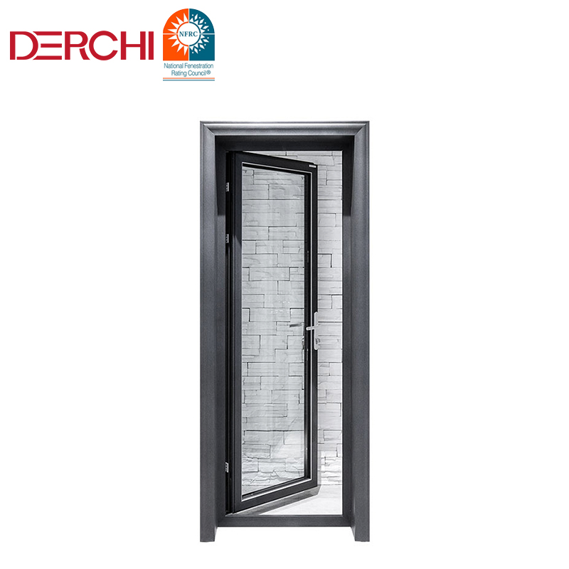Waterproof Double-Layer Tempered Glass Bathroom Frosted Aluminium Double Casement Dutch Door Modern Toilet Door