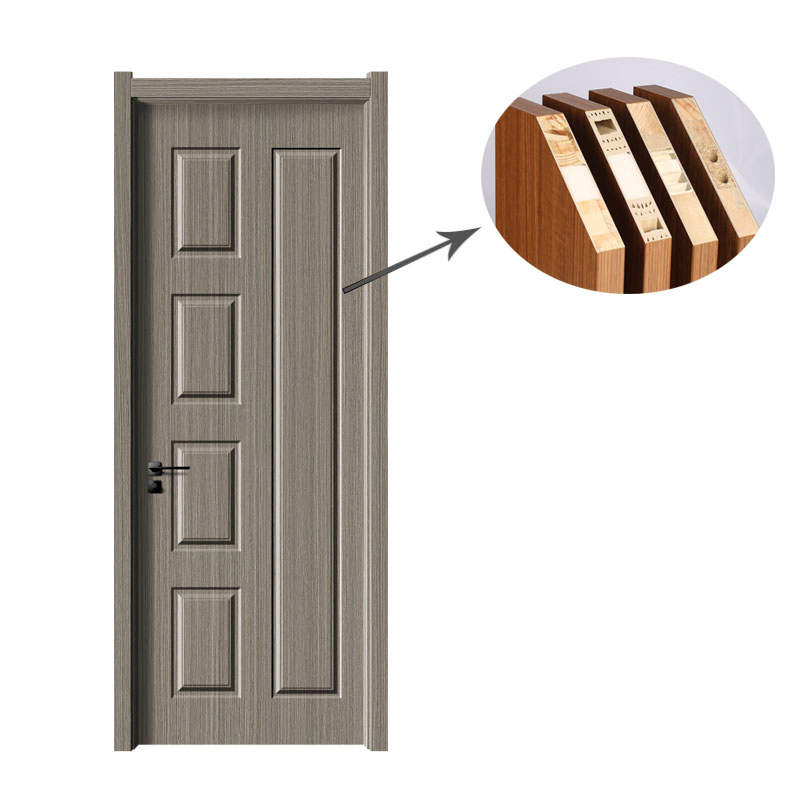 Shengyifa Interior Design WPC Waterproof PVC Polymer Sliding Barn Door for Bathroom Bedroom