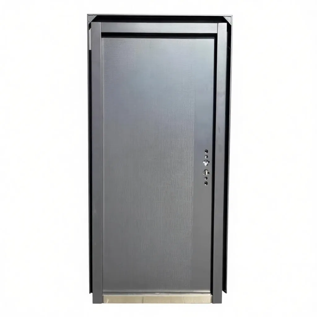 Win-Star Customized Windows and Doors Metal Door Entrance Security Metal Security Exterior Front WPC Wrought Iron Home Turkish PVC Steel Door with Handware