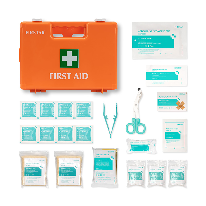 Smart Wall-Mounted Kit Survival ABS Portable Multi-Compartment First Aid Kit for Home Office Trave Outdoor