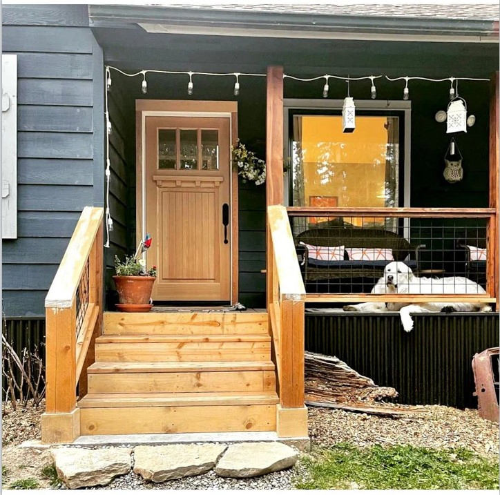 Front Entry Wooden Single Dutch Door with Sidelights and Glass Popular in Canada