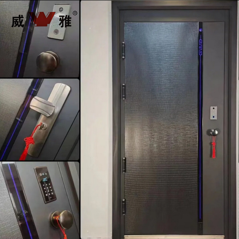 Superior Quality Steel Bullet Resistant Hotel Entrance Door with Mechanical Lockset and Multiple Finishing Choices