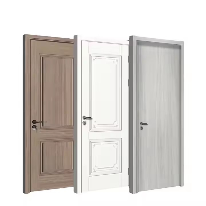 American Over Size Prehung Flush Design Conceal Hidden Hinge Residential Solid Wood Modern Interior Room Door for House