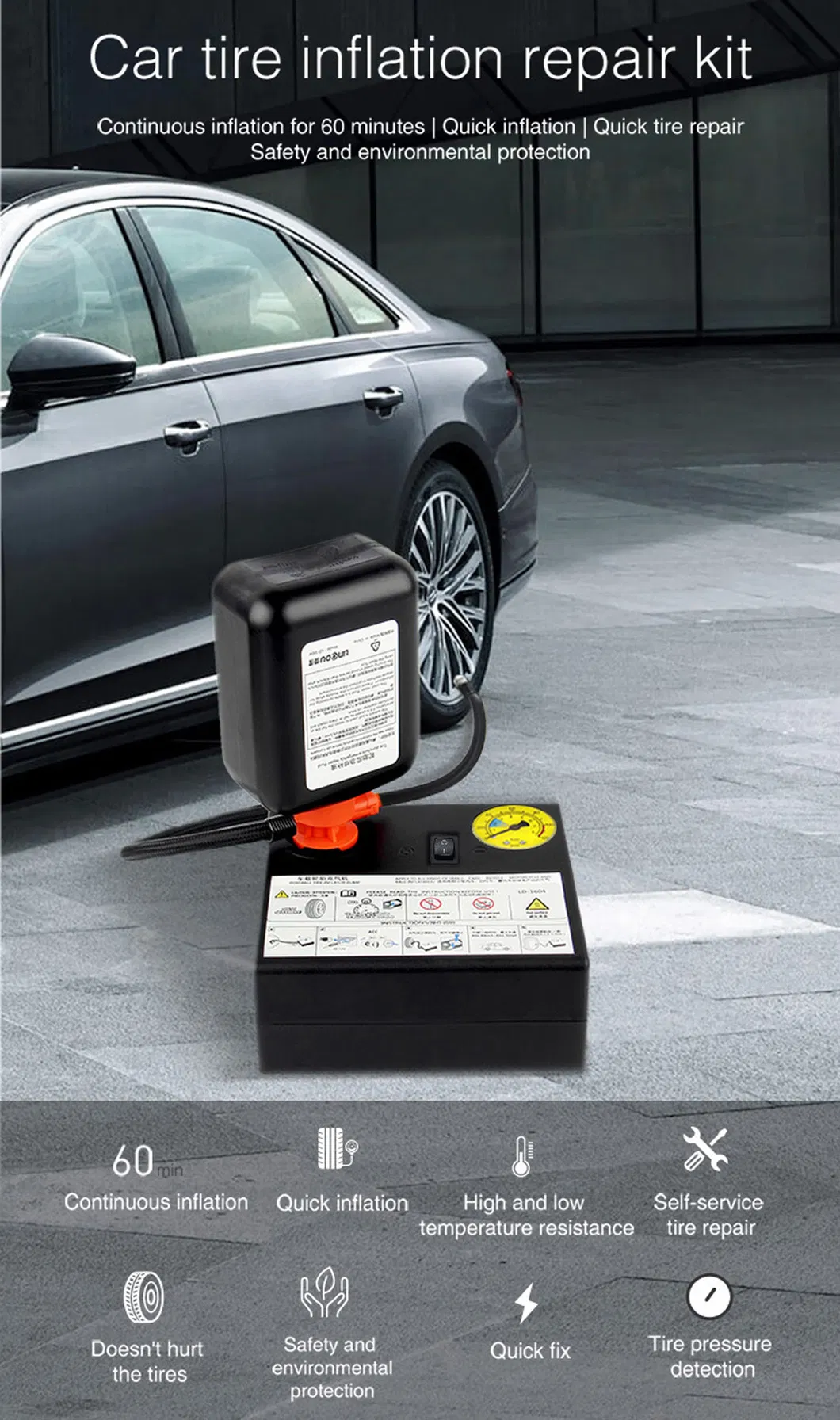 Flat Tire Repair Kit Detail 1