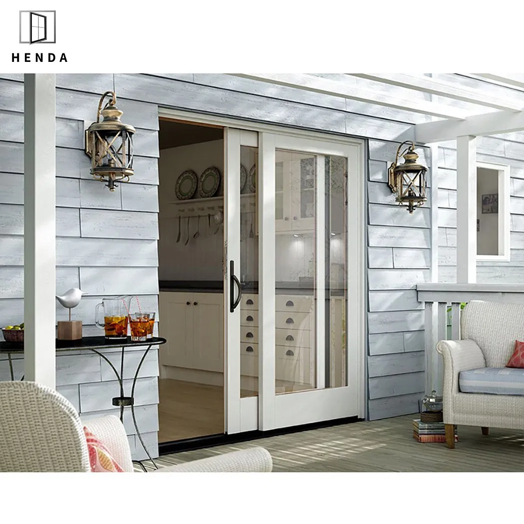 Soundproof Thermal Break Heat Insulation Tinted Glass Interior Aluminium Glass Sliding Door