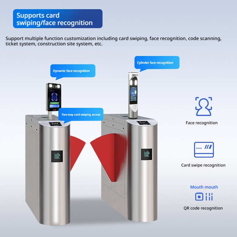 Factory Entrance Security Management Pedestrian Pass Automatic Turnstile Gate