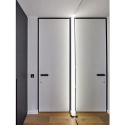 High Quality Hidden Invisible Modern Solid Core Wooden Interior White Casement Flush Door Solid Wood Made