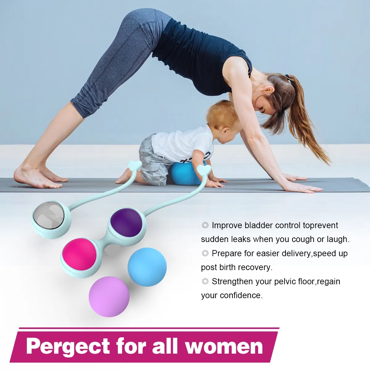 Kegel Balls Smart Eggs Balls Pelvic Floor Exercises Training Kit