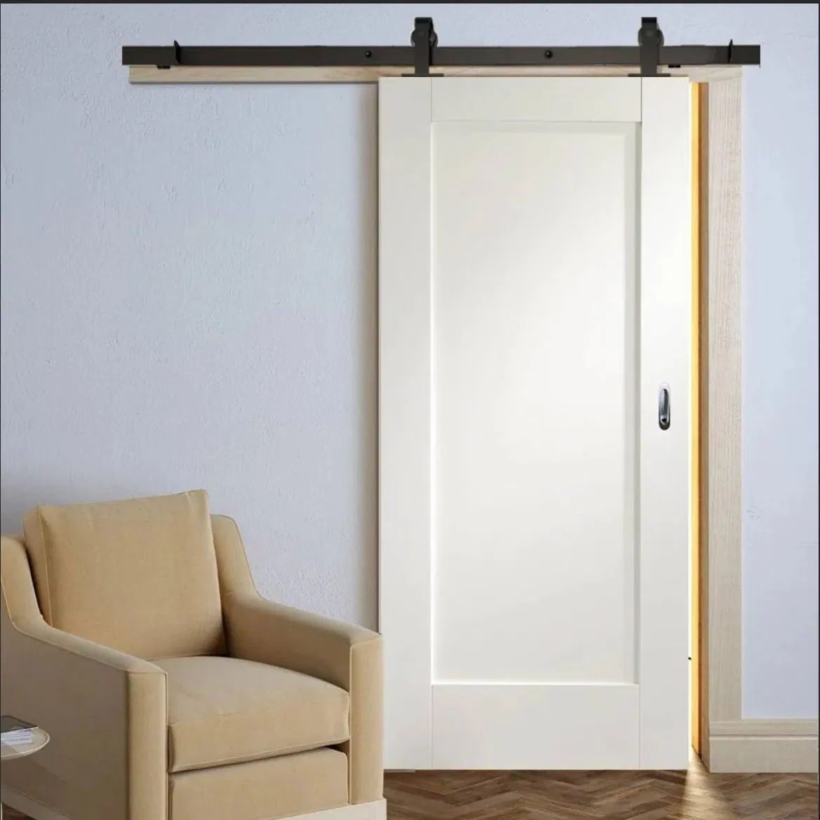 High Quality Hot Sale European Design White Exterior Interior Bathroom Bedroom Inernal Sliding Door Barn Door