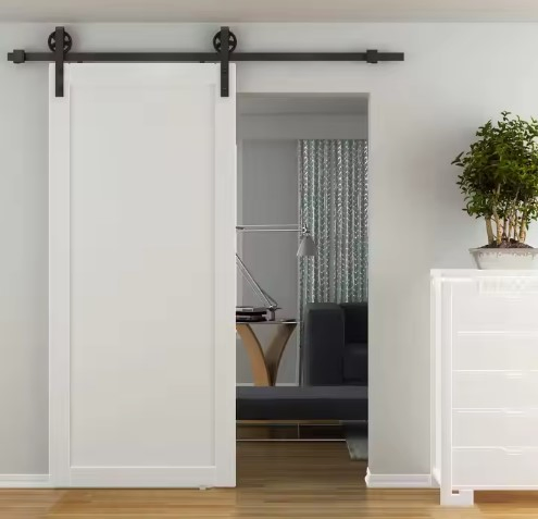 DIY American Style Modern Interior Design Custom Sliding Insulated Barn Door Teak Wood Door