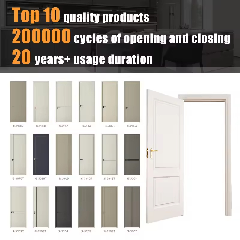 China Best Price MDF PVC Wood Security Bedroom Bathroom Solid Fire Rated WPC Plain House HDF Wooden Interior Door