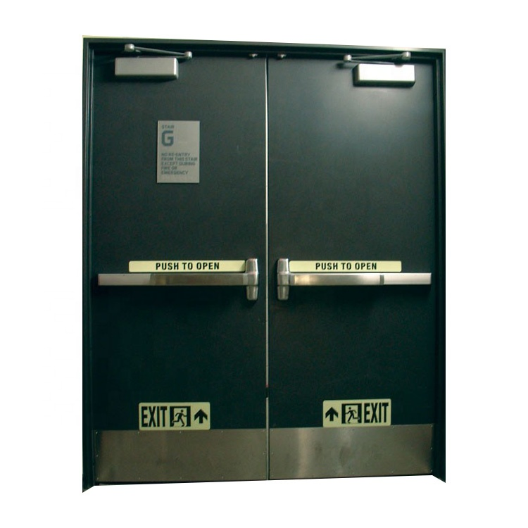 Soundproof Steel Door Hollow Acoustic Metal Steel Fireproof Door for Hotel