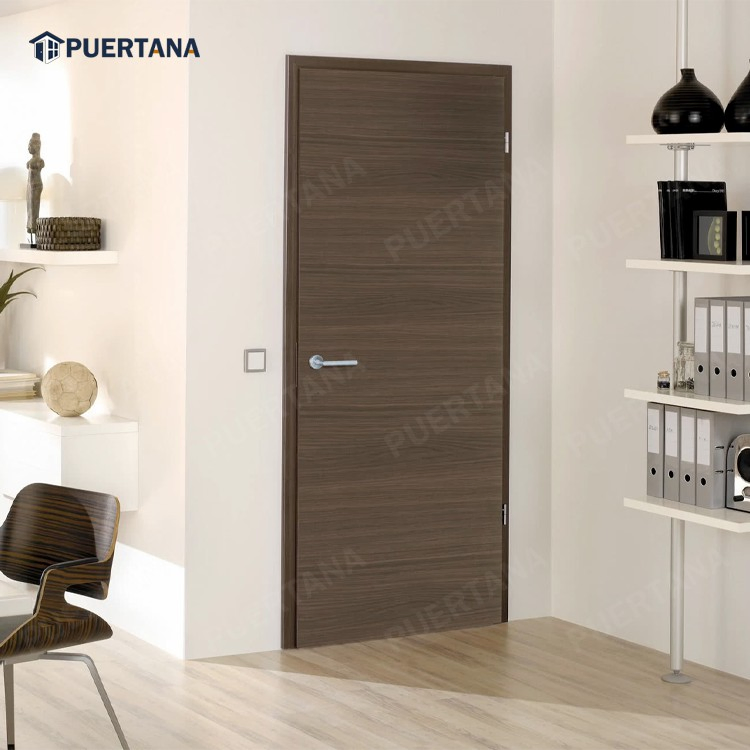Frameless Wood Interior MDF HDF Flush Hidden Secret Door Invisible Design with Hidden Hinge