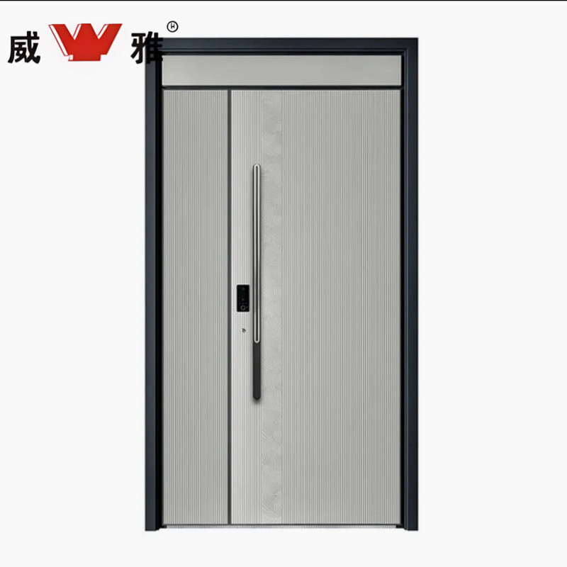 Unbreakable Protection Bullet Resistant Steel Customizable Panel and Frame Thickness Entry Door with High Capacity Loading