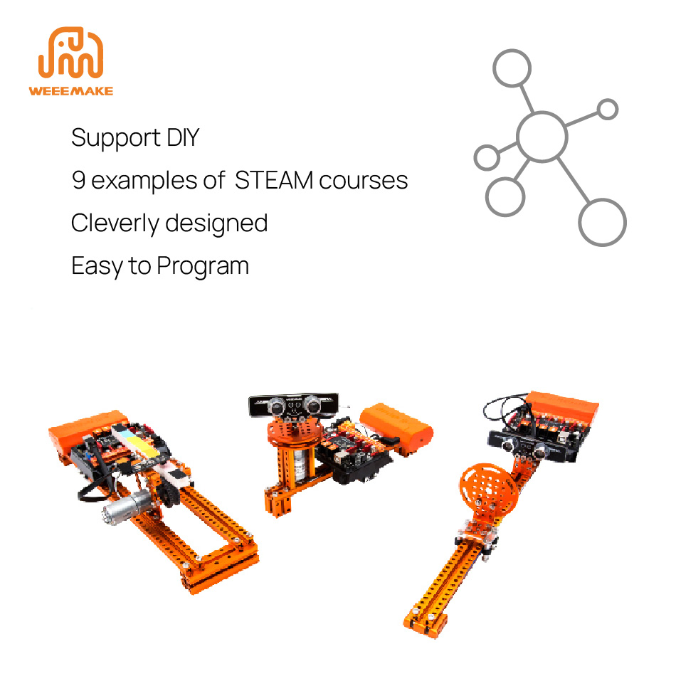 9 in 1 Children DIY Science Projects Experiment Code Smart Stem Education Robotic Kit for Arduino