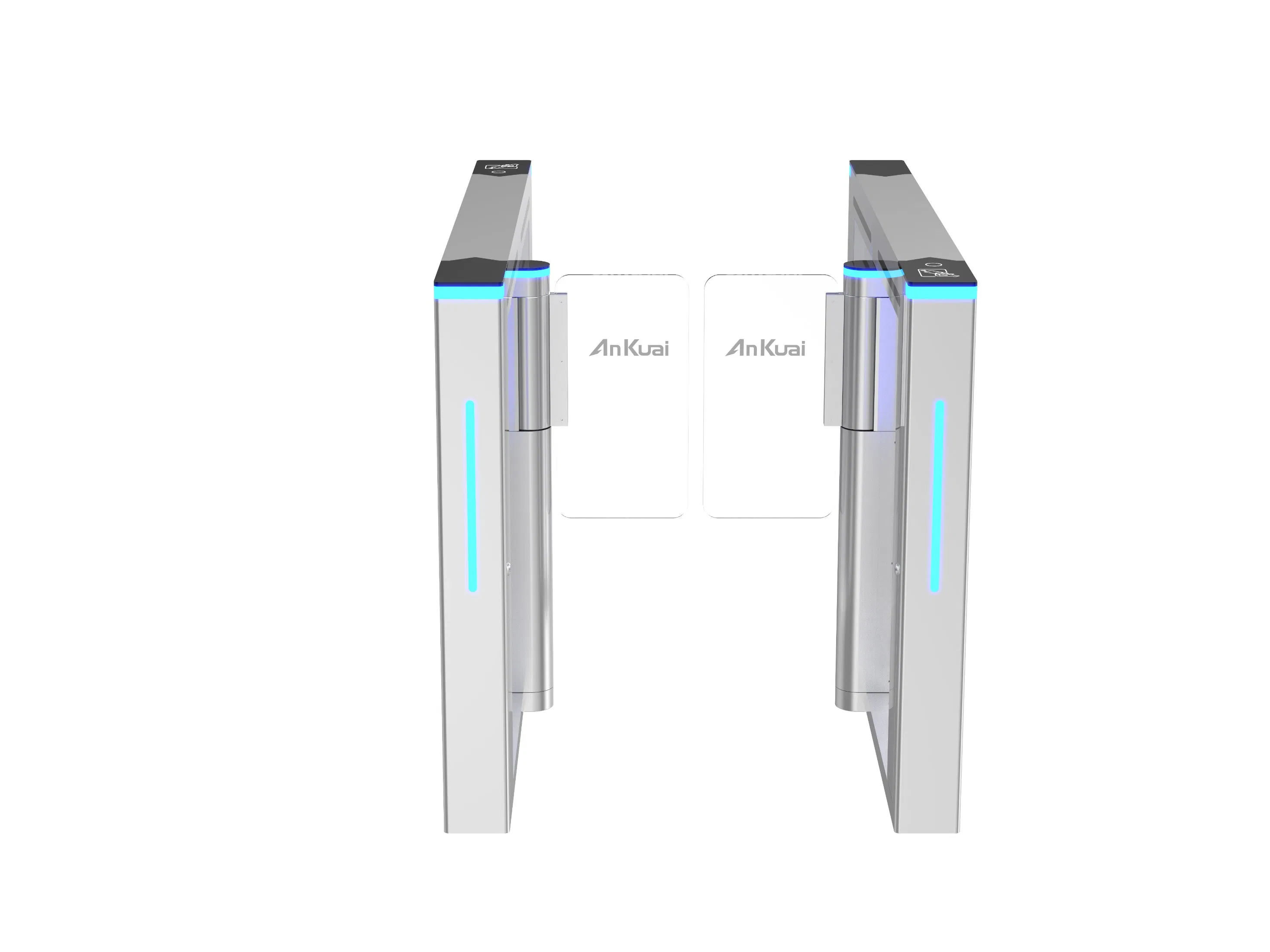 Biometric Security Access Control System Speedlane Turnstile Automatic Glass Speed Gate