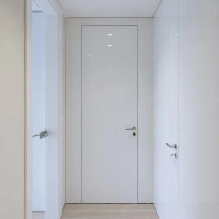 Customized Interior Hidden MDF Pocket Doors Design Sliding Cavity Barn Doors with Hidden Door Hardware