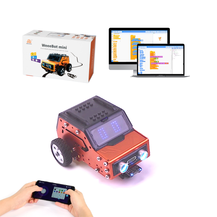 Weeemake Smart Education Robot Kids Coding Compatible Arduino IDE Car Robotics Kit for Schools