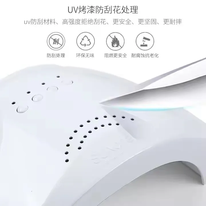 Nail Salon Gel Set Kit with UV LED Smart Nail Lamp