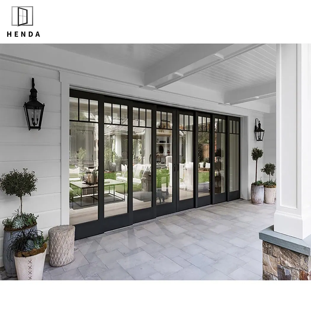 Soundproof Thermal Break Heat Insulation Tinted Glass Interior Aluminium Glass Sliding Door