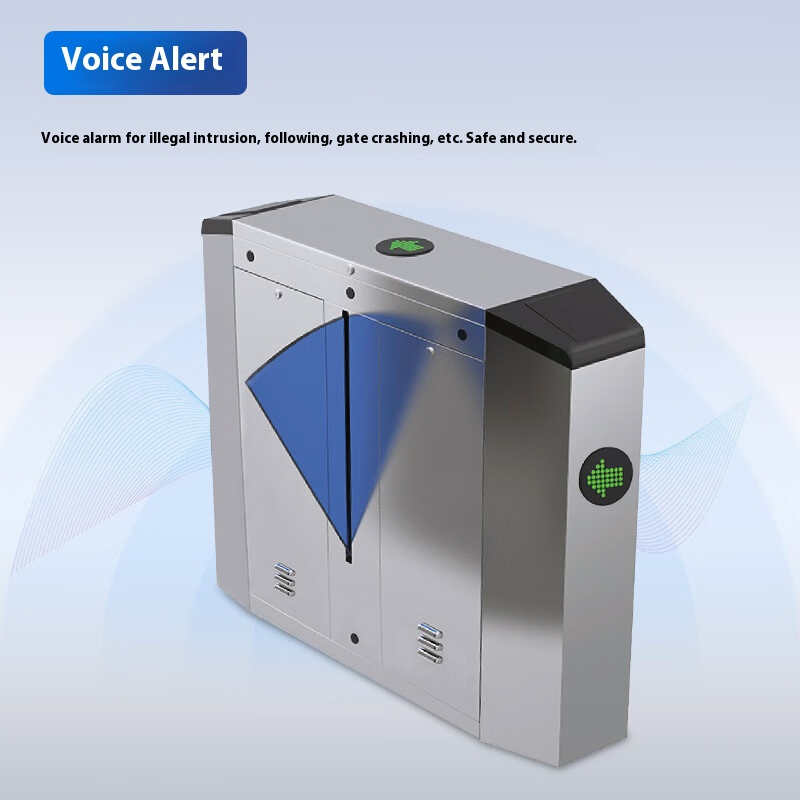 High Security Face Recognition Pedestrian Access Control Swing Turnstile Barrier Gate