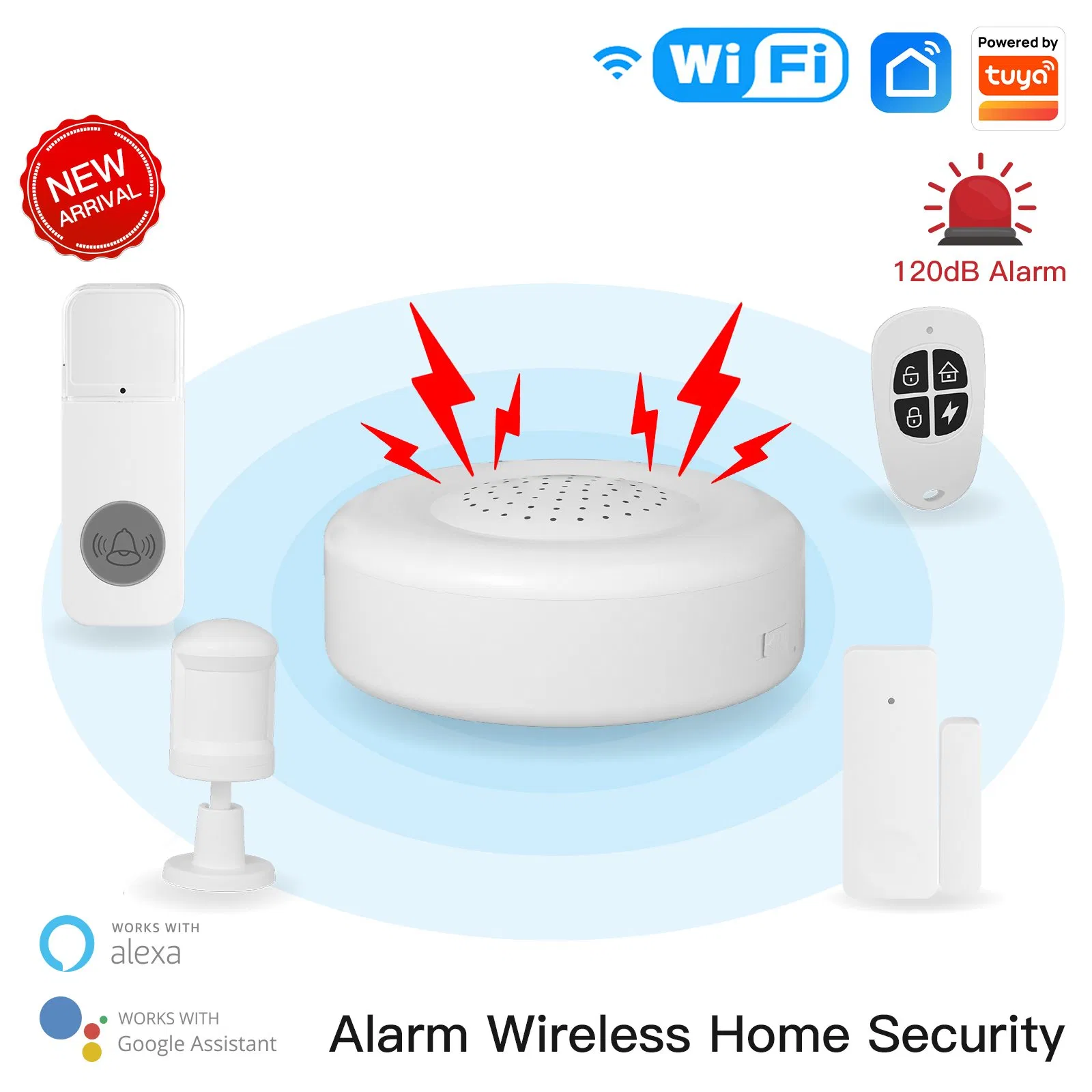 SLS Tuya Smart Home Security WiFi Alarm Kit for Home Security