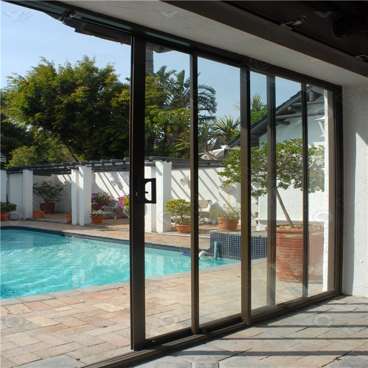 China Modern Exterior Thermal Break Aluminium Insulated Glass Sliding Doors