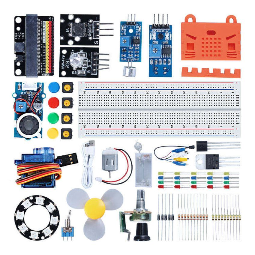 Programming Electronic Component Starter Kit Stem Creative Scientific Electronics Programming Learning Educational Smart Robot Toys for Microbit Starter Kit