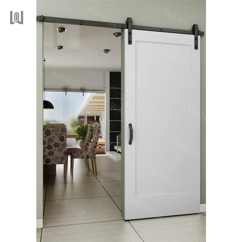 Wanjia Residential Interior Modern Design Sliding Barn Wood Interior Wooden Barn Doors