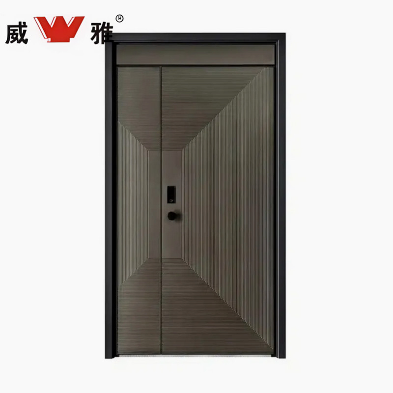 Unbreakable Protection Bullet Resistant Steel Customizable Panel and Frame Thickness Entry Door with High Capacity Loading