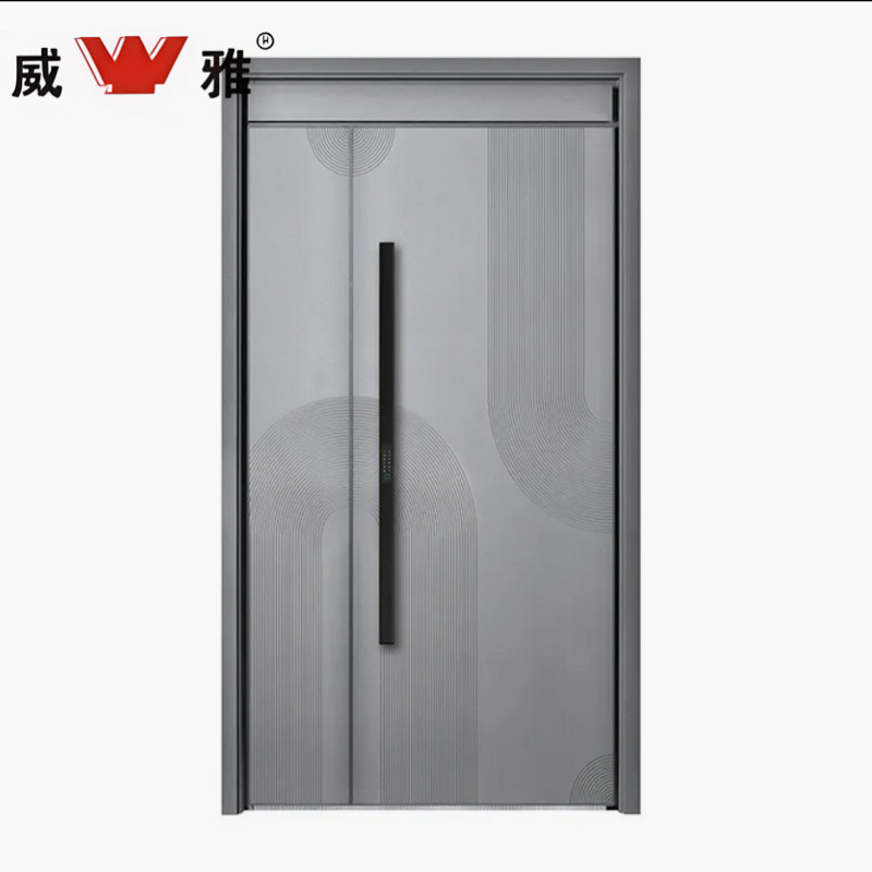 Unbreakable Protection Bullet Resistant Steel Customizable Panel and Frame Thickness Entry Door with High Capacity Loading