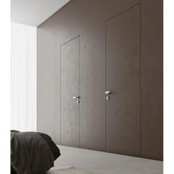 High Quality Hidden Invisible Modern Solid Core Wooden Interior White Casement Flush Door Solid Wood Made