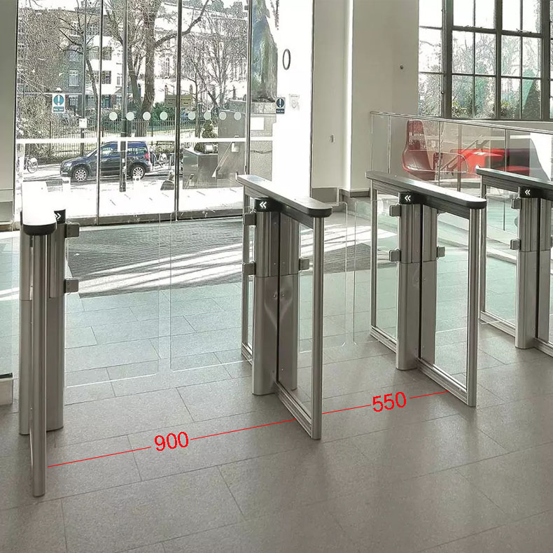 Speed Gate for Metro Station/ Train Station Security with Biometric Attendance System