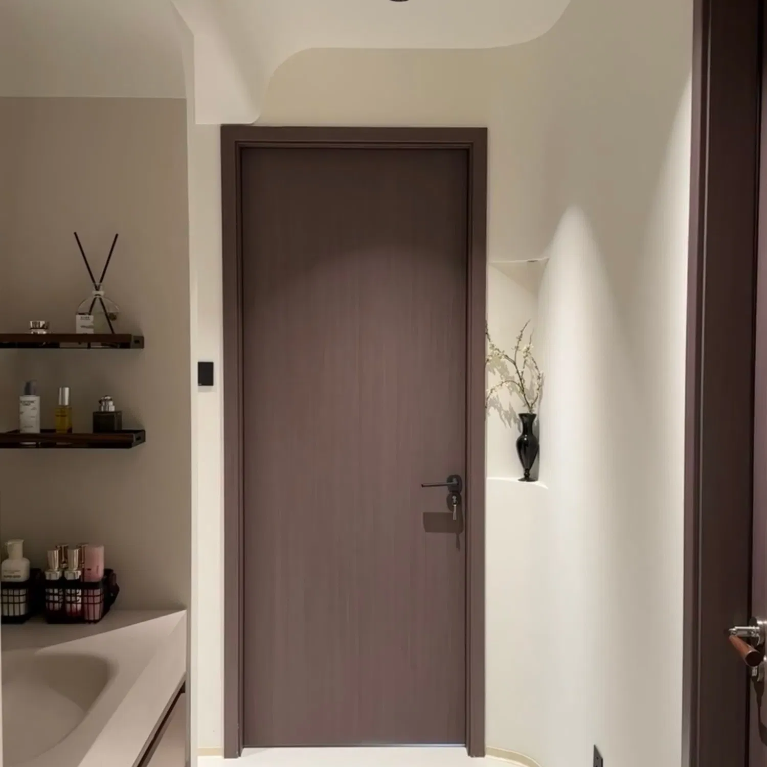 Interior Wooden Sliding Timber Room Solid Wood PVC Smart Lock Entrance HDF Interior Pine Solid Timber Entry Wooden Pivot Glass Wooden Double Front Entry Door