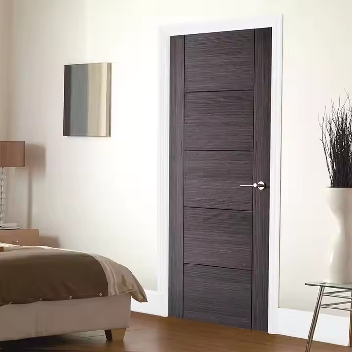 American Over Size Prehung Flush Design Conceal Hidden Hinge Residential Solid Wood Modern Interior Room Door for House