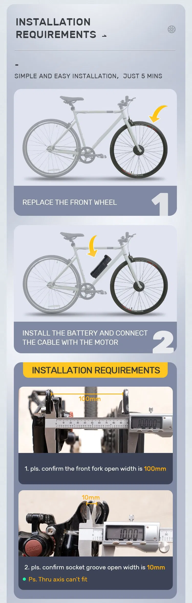 Ebike Conversion Kit Detail