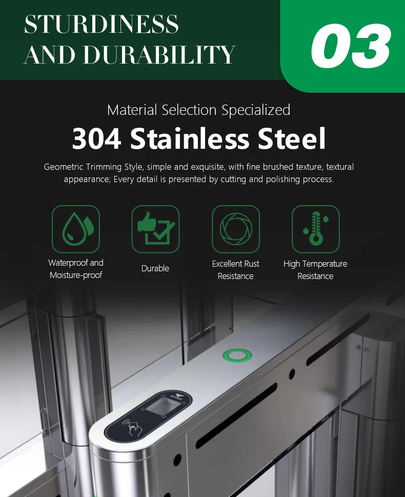 Automatic Glass Speed Gate Detail 4