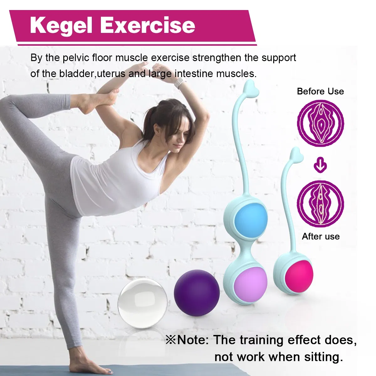 Kegel Balls Smart Eggs Balls Pelvic Floor Exercises Training Kit