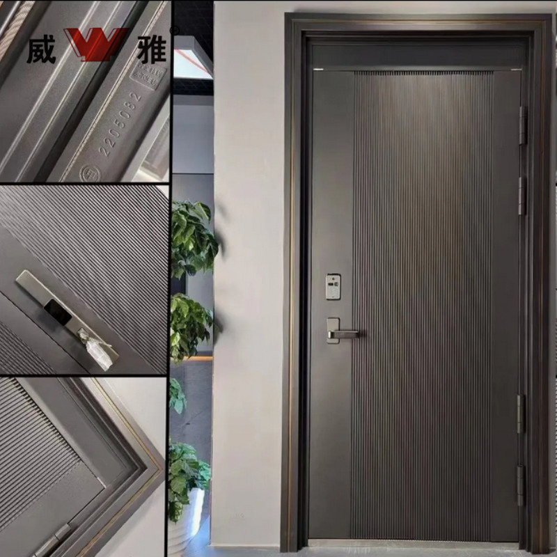 Superior Quality Steel Bullet Resistant Hotel Entrance Door with Mechanical Lockset and Multiple Finishing Choices