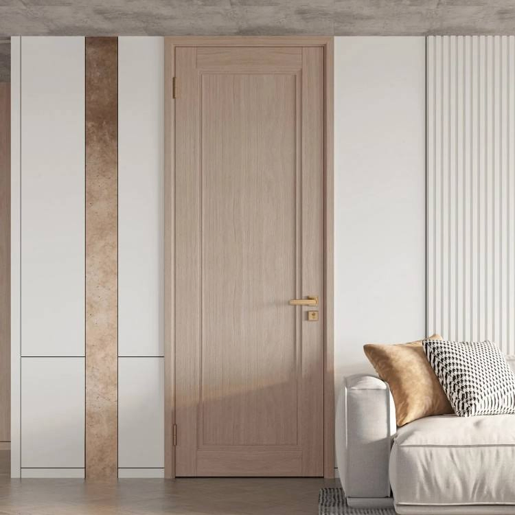 China Best Price MDF PVC Wood Security Bedroom Bathroom Solid Fire Rated WPC Plain House HDF Wooden Interior Door