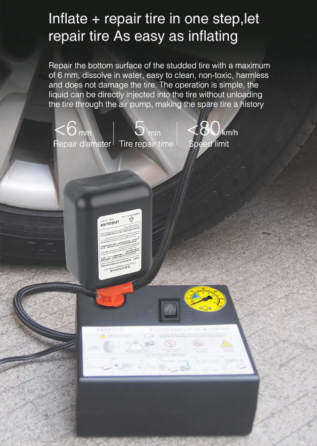 Flat Tire Repair Kit Detail 3