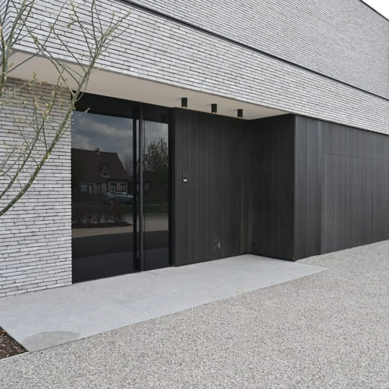 Dutch Imported Powder Coating Smart Aluminium Concealed Frame Grille Garage Doors