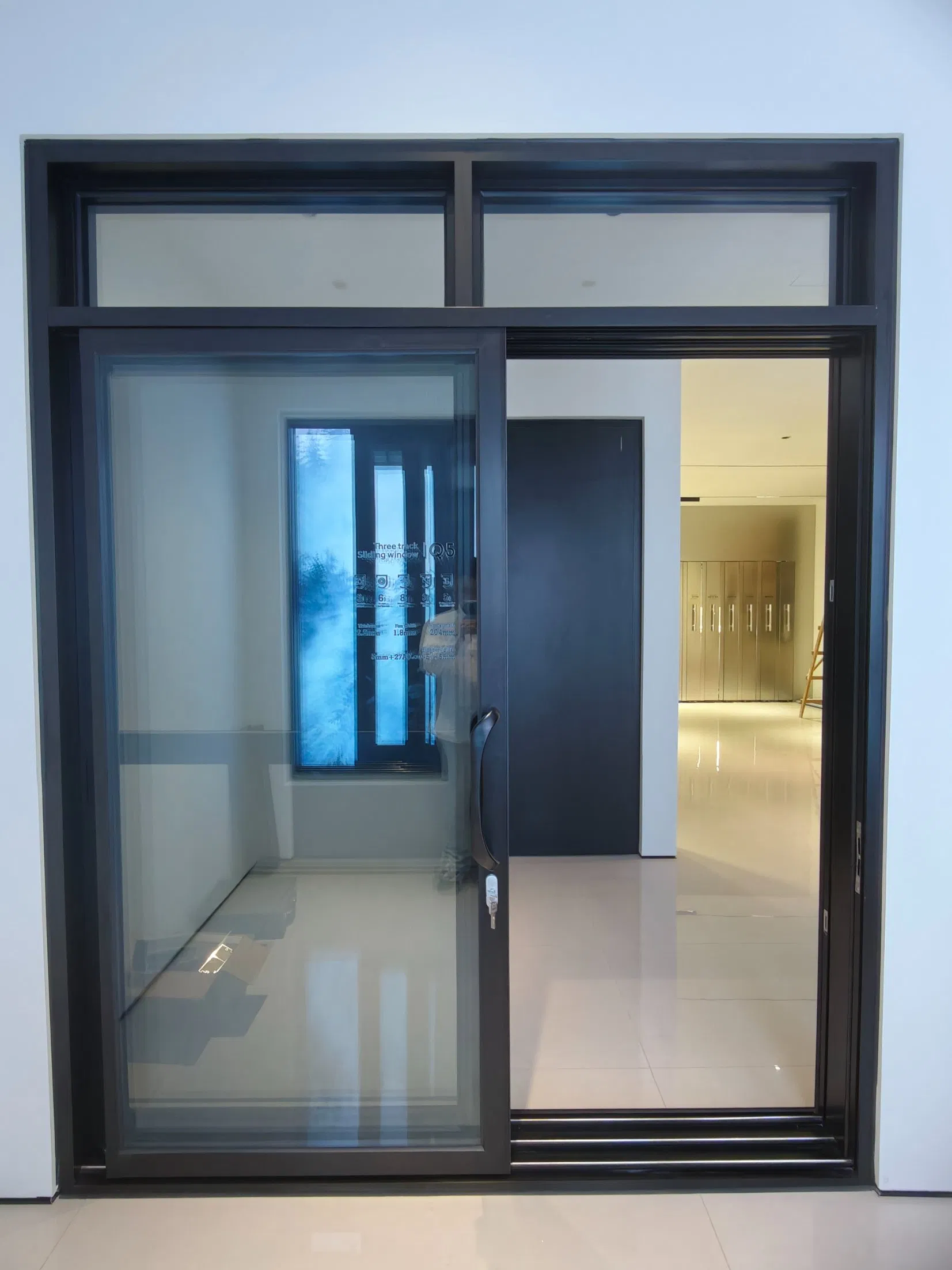 USA Market Residential Patio Non Thermal Break Aluminum Sliding Door with Blinds